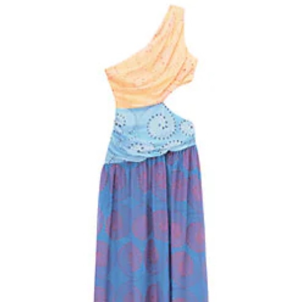STAUD- Ashlyn Cut Out Maxi Dress